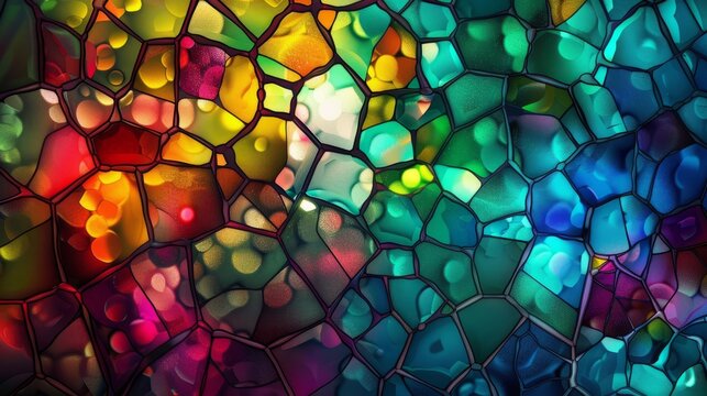 Mosaic background. Generative AI