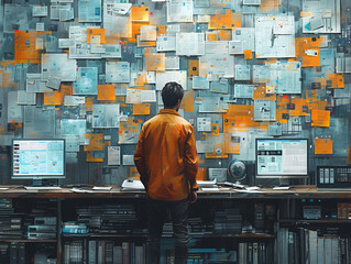 HR Tech news conception. recruitment HR employee employment management training personnel resource technology human business leadership concept consulting customer concept service digital