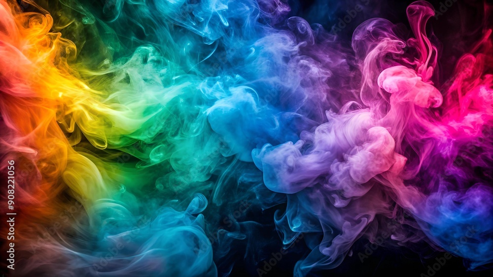 Aufkleber frozen smoke patterns: a unique and artistic overlay for design generative ai