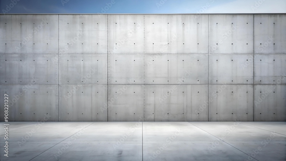 Poster concrete wall with texture: smooth and sleek generative ai