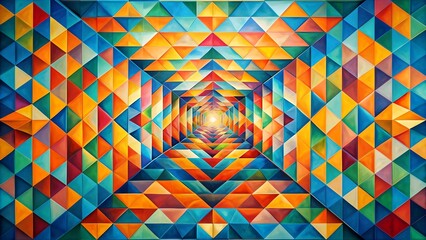 Optical Illusion: A Playful Exploration of Geometric Perception  AI generated