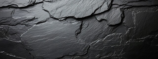  Dark grey black slate texture background. Black stone texture. Black granite slabs background 