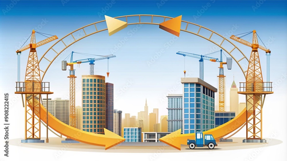 Aufkleber the cycle of construction: a continuous process generative ai