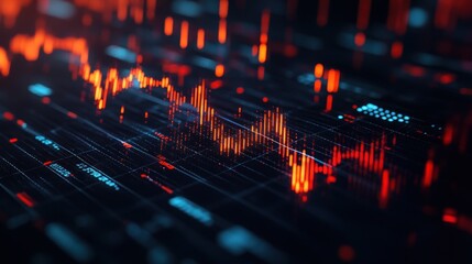 Abstract Digital Data Visualization