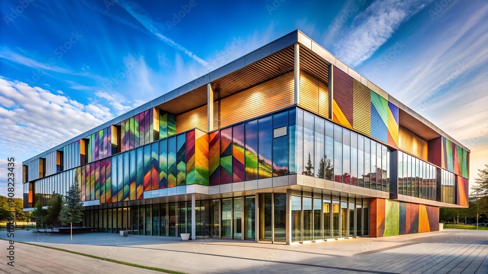 Aufkleber a modern canvas: expressing artistic vision through architectural design generative ai