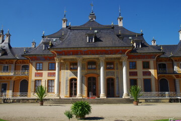 Schloss & Park Pillnitz, bei Dresden, Sachsen in Deutschland