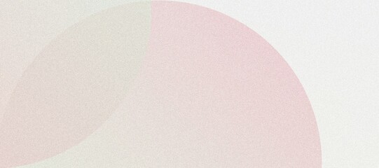 Modern Abstract Poster with Soft Pastel Spheres, Geometric Patterns, and a Delicate Grainy Texture for a Light and Airy Design