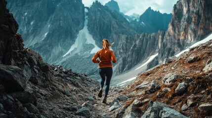Trail Running in the Mountains