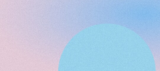 Abstract Composition Featuring Sky-Inspired Gradient Spheres, Geometric Elements, and Grainy Texture for an Airy Visual Effect