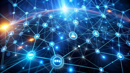 Obraz premium The Electric Web: A Tapestry of Energy Distribution Generative AI