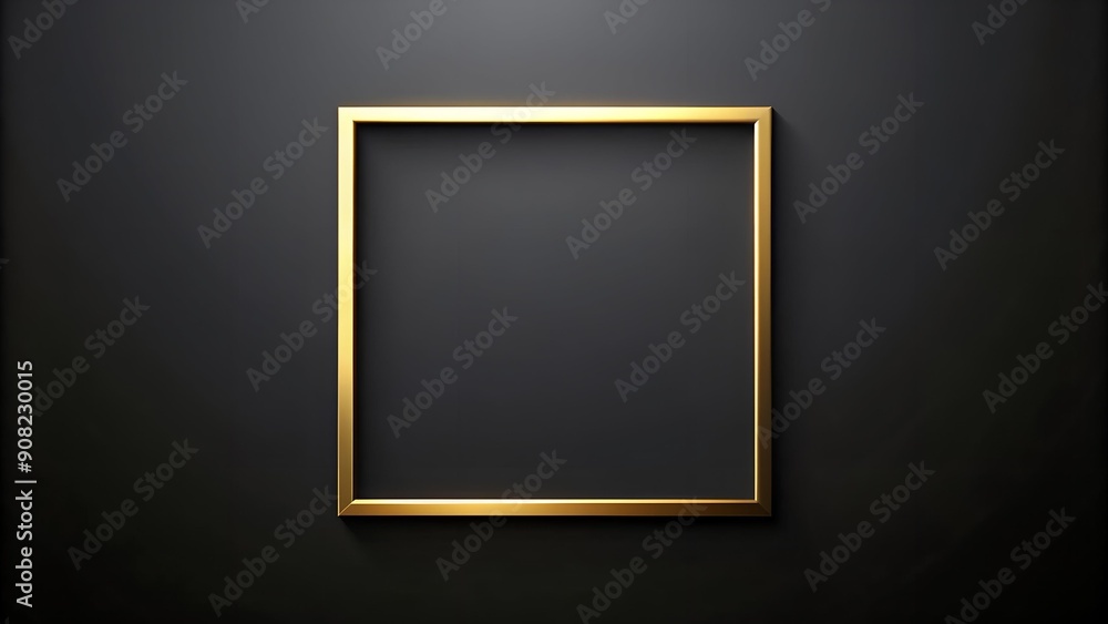 Poster golden gleam: a minimalist abstract composition generative ai