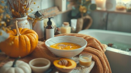DIY Autumn Skincare Session with Pumpkin Face Masks