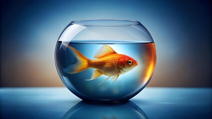 A Cat's Perspective: A Fish Viewed Through a Fishbowl  AI generated