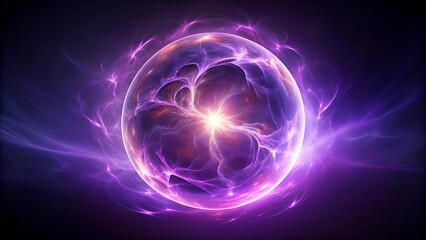 Mystical Fireball with Spiraling Energy  Generative AI