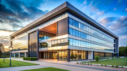 Obraz premium A Modern Symphony: The Harmony of Form and Function in Architectural Design AI generated