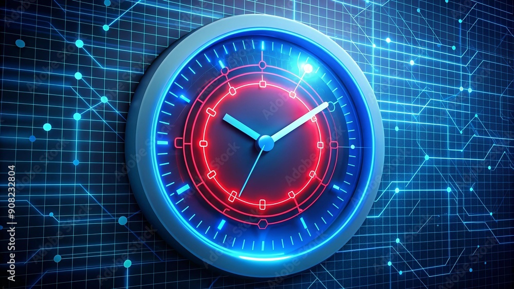 Poster the ai clock: a visual representation of the rapid pace of ai development generative ai
