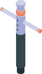 Inflatable waving tube man is dancing in the air