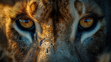 close up of a lioness
