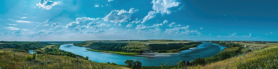 Iowa Sky: Summer Landscape View of Horseshoe Bend State Park in 2024