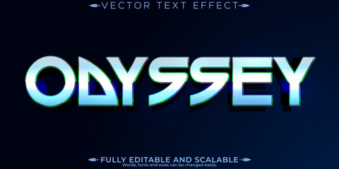 Space editable text effect, editable hero and cosmic text style