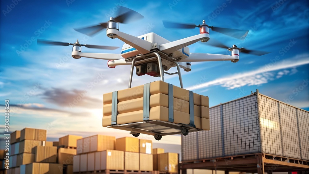 Aufkleber drone data: revolutionizing logistics analytics generative ai