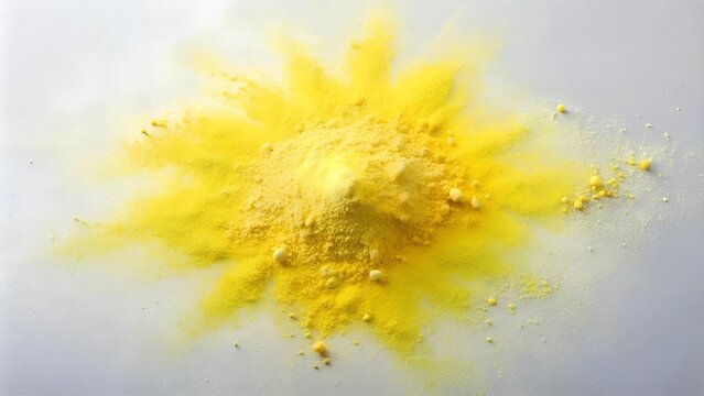 Yellow Haze: A Dreamy Chalk Explosion  AI generated