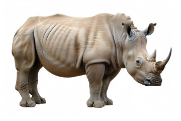 Fototapeta premium Rhinoceros isolated on white background