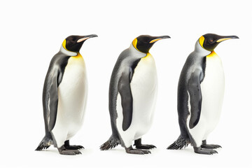 Fototapeta premium Penguins isolated on white background
