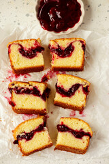 Homemade cherry pie slices.style hugge  .top veiw