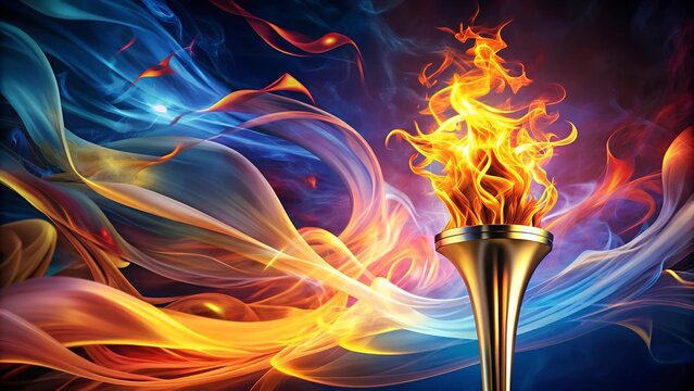 The Flame's Ascent: A Tapestry of Fire and Motion  Generative AI