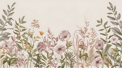 floral background with flowers