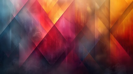 Fototapeta premium Ultra-sharp geometric pattern featuring overlapping transparent shapes and a gentle gradient, highlighting the sophisticated layering and smooth color transitions in a modern and clean design