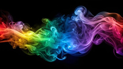 Fototapeta premium Abstract Smoke Swirls: A Modern and Stylish Design Element AI Generated