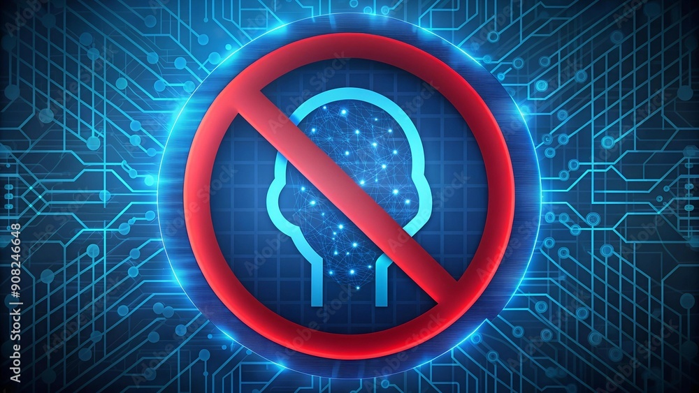 Aufkleber the ai shadow: a visual depiction of the potential for ai to overwhelm human control generative ai
