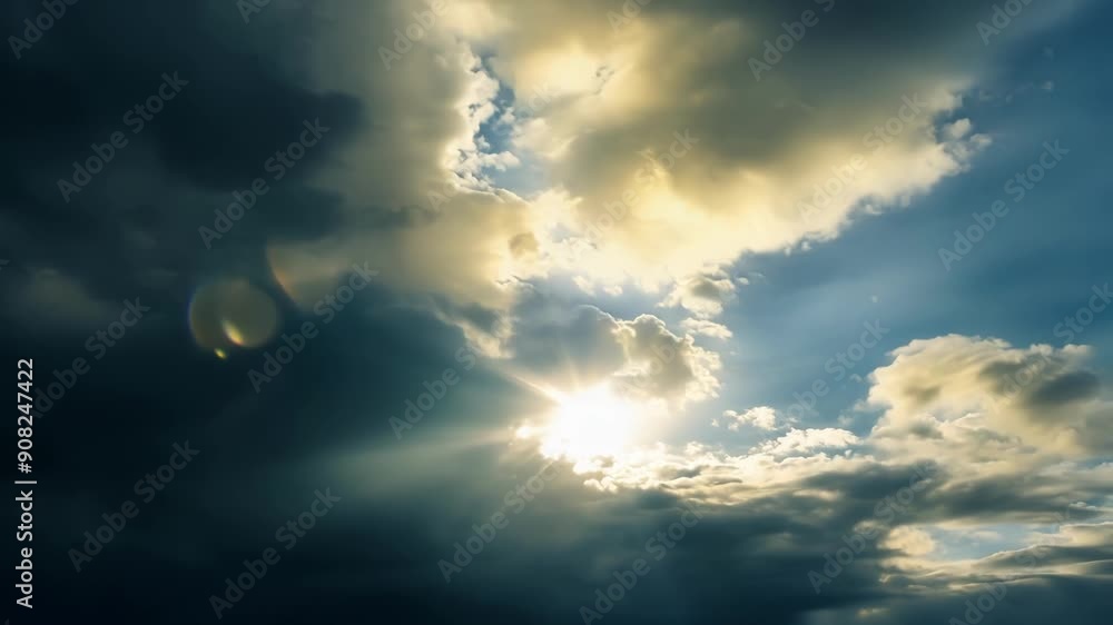 Poster the sky transforms into a canvas of dark and light shades as the sun struggles to peek through the t