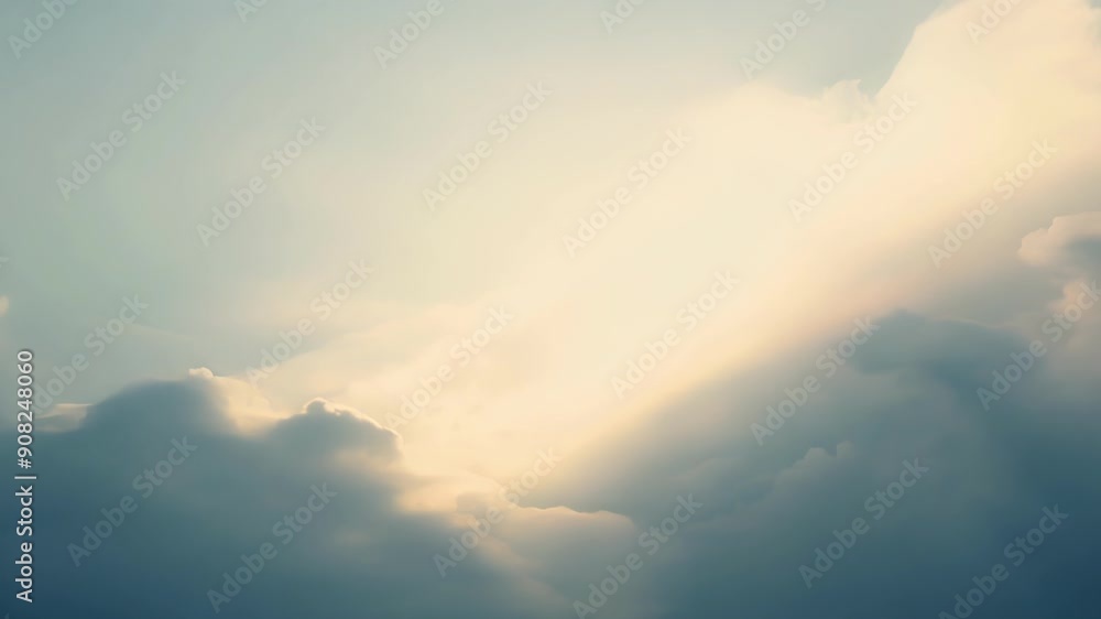 Poster a soft veil of luminous light envelops the clouds giving them an ethereal otherworldly appearance.