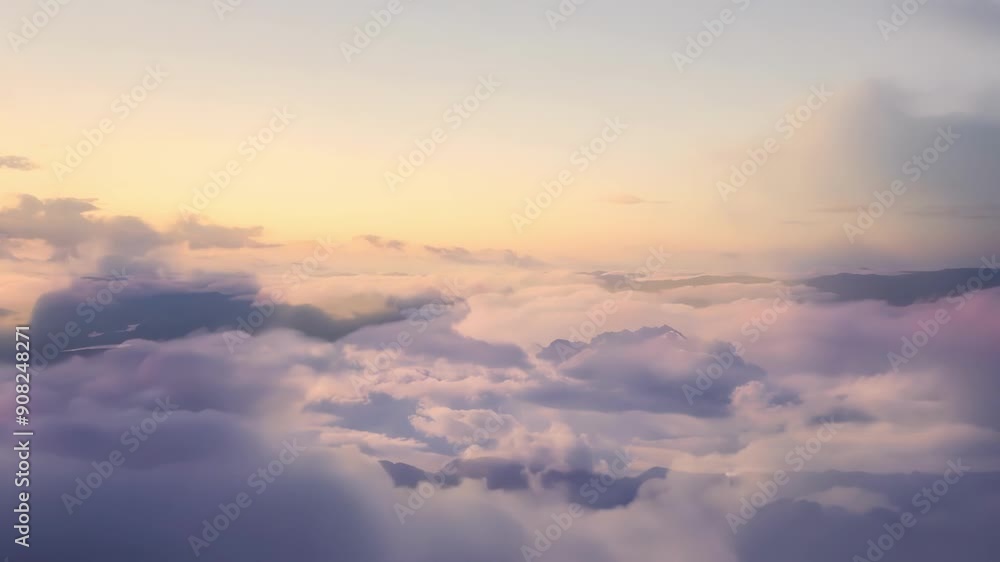 Poster wings outstretched you navigate through layers of heavenly clouds each one offering a new enchanting