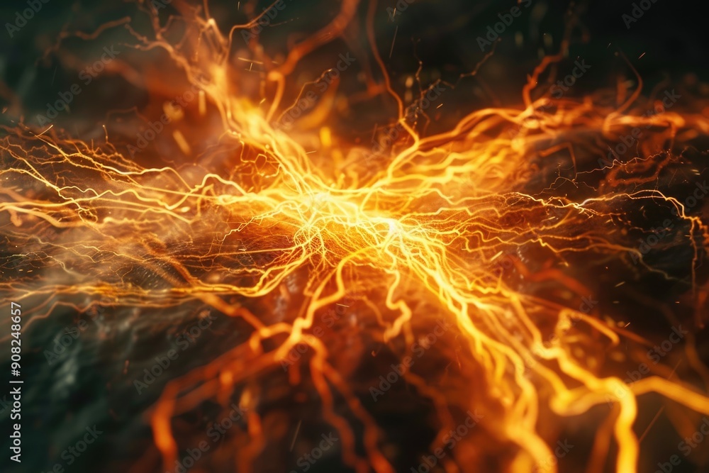 Poster flames lit up on a dark background, ideal for use in scenes where darkness needs to be contrasted