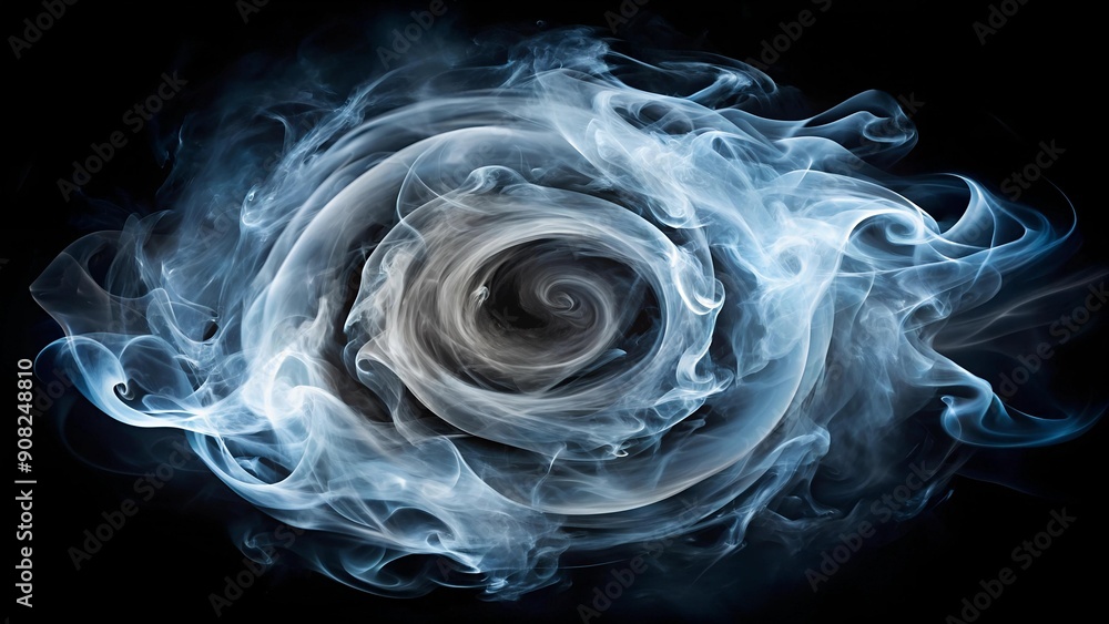 Poster whirlpool of smoke: a dynamic overlay for motion graphics generative ai