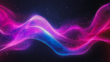 Obraz premium Abstract digital background electromagnetic wave background Innovation digital wave background information technology background The background is the background. gradient wave digital wave banner 