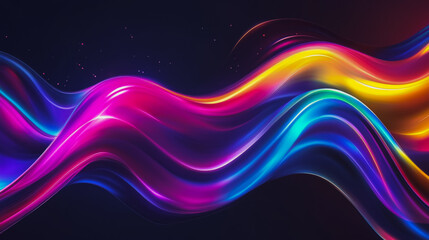 Obraz premium Abstract digital background electromagnetic wave background Innovation digital wave background information technology background The background is the background. gradient wave digital wave banner 