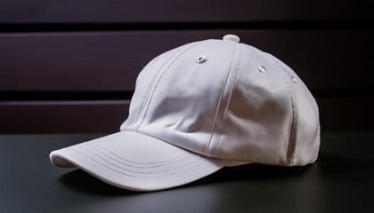 Stylish Baseball Cap , Isolated on Dark Background - Trendy Casual Headwear - Perfect for Apparel Stores, Fashion Marketing
