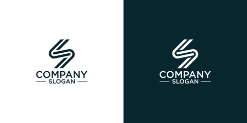 letter S abstract monogram logo vector design