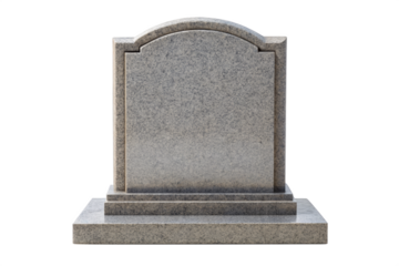 Grey tombstone clipart isolated