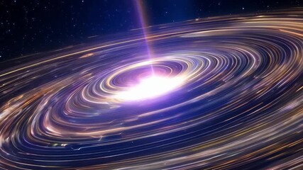 A hypnotic visualization of solar wind using advanced graphics and data to simulate its intricate behavior.