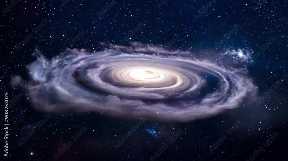 Poster a celestial tapestry is on display as distant galaxies intermingle and merge forming new formations 