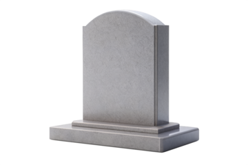 Grey tombstone clipart isolated