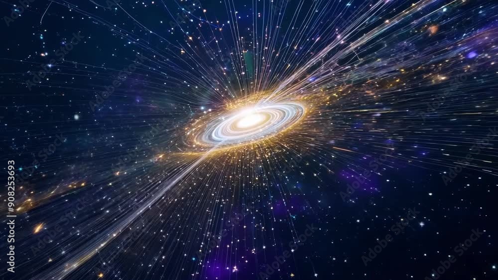 Poster a breathtaking mosaic made up of countless galaxies and s creating a stunning visual representation 