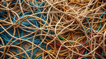 A Mind in Chaos: A Labyrinth of Intertwined Knots  AI Generated