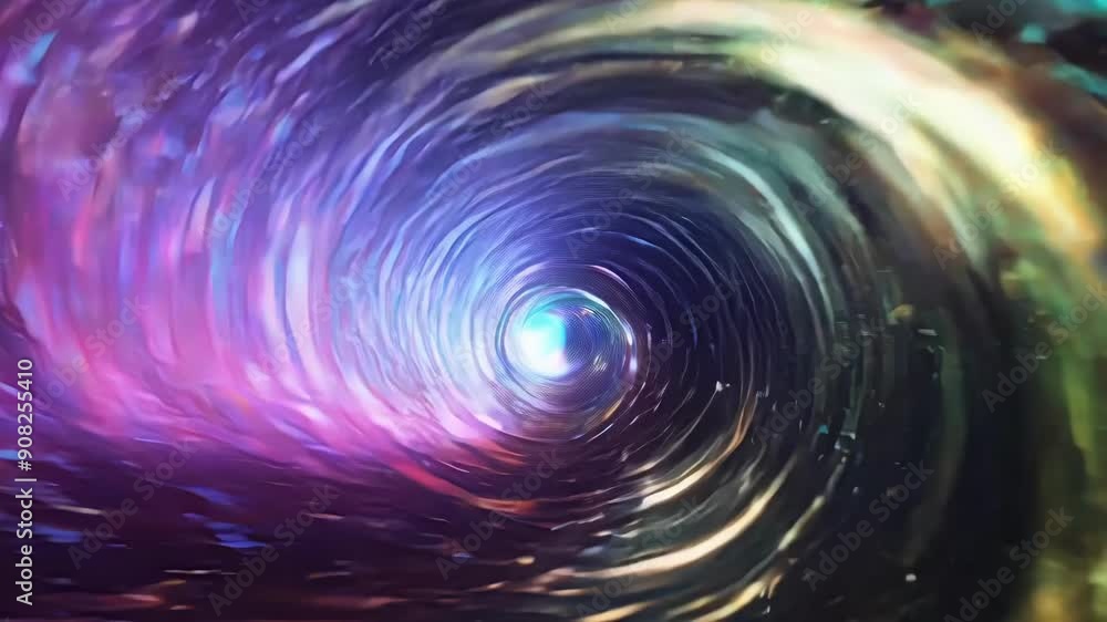 Poster a mesmerizing sequence of blurred motion as the camera whizzes through a temporal vortex leaving beh